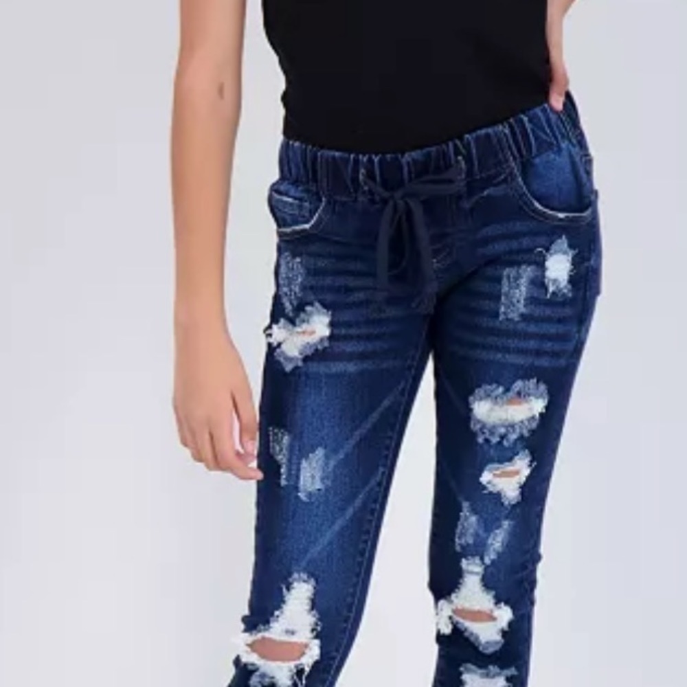 GOGO JEANS Big Girls Elastic Waistband Joggers, jeans pants size 10